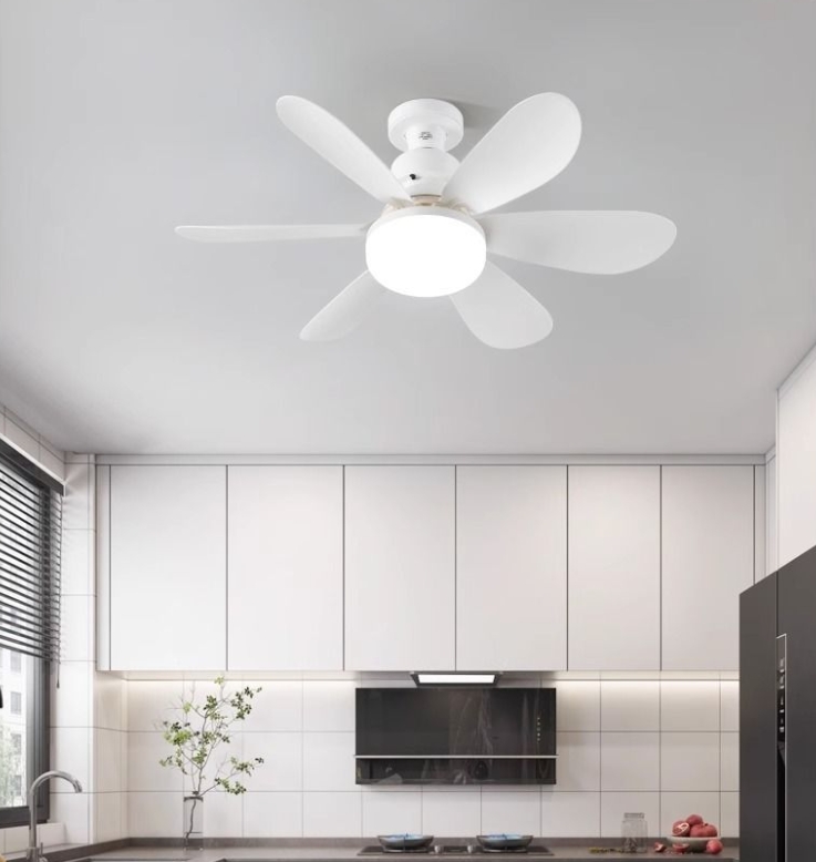 E27 Screw-In Ceiling Fan Light White LED Fan Lamp